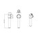 Z-Lite Cooper Wall Sconce, 1-Light, 4.75 In.W x 4 In.L x 16 In.H, Chrome /Frosted 1010-1S-CH-LED - alternate 4